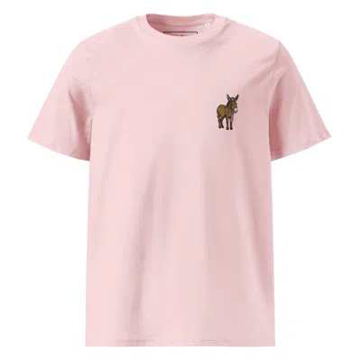 Anchor & Crew Pink / Purple Cotton Pink Smart Ass Actual Life Organic Cotton Embroidered T-shirt - Men In Pink/purple