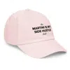 Anchor & Crew Pink / Purple Pastel Pink Martini Is My Side Hustle Club Chino Embroidered Cap - Women In Pink/purple