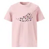 Anchor & Crew Pink / Purple Cotton Pink Fish Where's William Going? Organic Cotton T-shirt - Men In Pink/purple