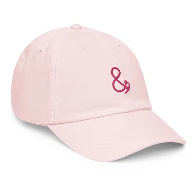 Anchor & Crew Pink / Purple Pink Pastel Ampersand Signature Embroidered Chino Cap - Women In Pink/purple