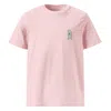 Anchor & Crew Pink / Purple Cotton Pink Polar Bear Day Out In The Wild Organic Cotton Embroidered T-shirt - Women In Pink/purple