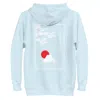 Anchor & Crew Sky Blue Mount Fuji Landmark Cotton Blend Hoodie - Women In Blue