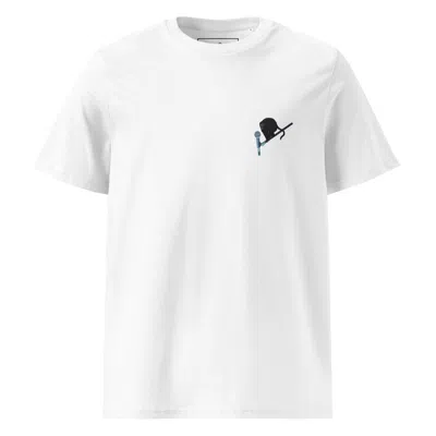 Anchor & Crew White Artist Monkey Organic Cotton Embroidered T-shirt - Women