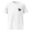 Anchor & Crew White Cool Cat Actual Life Organic Cotton Embroidered T-shirt - Women In White