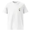 Anchor & Crew White Daisy Garden Dystopia Organic Cotton Embroidered T-shirt - Women In White