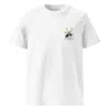 Anchor & Crew White Drummer Monkey Organic Cotton Embroidered T-shirt - Men In White