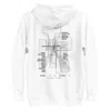 Anchor & Crew White Gustatory Tokyo Coffee Scene Cotton Blend Embroidered Hoodie - Women In White