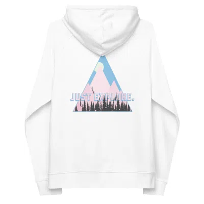 Anchor & Crew White Just Explore. Seeker Organic Cotton Raglan Hoodie - Men
