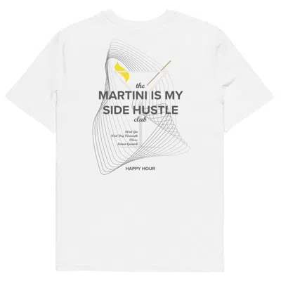 Anchor & Crew White Martini Is My Side Hustle Club Organic Cotton T-shirt - Men