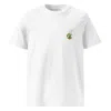 Anchor & Crew White Tulip Garden Dystopia Organic Cotton Embroidered T-shirt - Women In White