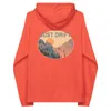 ANCHOR & CREW YELLOW / ORANGE BURNT ORANGE JUST DRIFT. SEEKER ORGANIC COTTON RAGLAN HOODIE - MEN