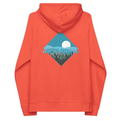Anchor & Crew Yellow / Orange Burnt Orange Just Roam. Seeker Organic Cotton Raglan Hoodie - Men In Yellow/orange