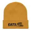 Anchor & Crew Yellow / Orange Mustard Yellow Eats Gen. Organic Cotton Embroidered Beanie - Women In Yellow/orange