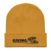 Anchor & Crew Yellow / Orange Mustard Yellow Giving Gen. Organic Cotton Embroidered Beanie - Men In Yellow/orange