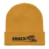 Anchor & Crew Yellow / Orange Mustard Yellow Snack Gen. Organic Cotton Embroidered Beanie - Men In Yellow/orange