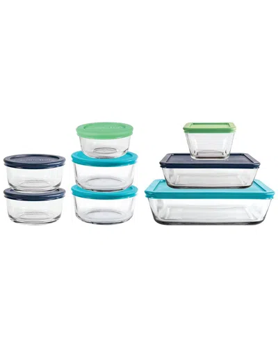 ANCHOR HOCKING ANCHOR HOCKING 16PC GLASS STORAGE CONTAINERS WITH LIDS