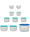 Anchor Hocking 20-pc. Glass Food Storage Set With Snugfit Lids In Multi