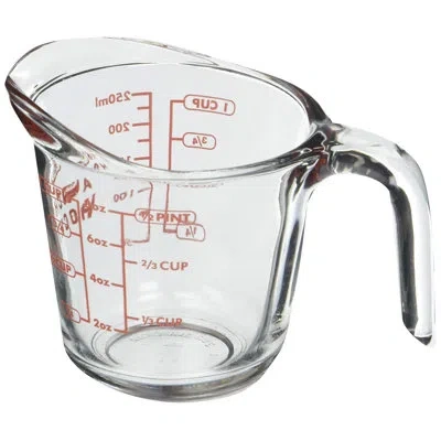 Anchor Hocking 55175ol13 8 oz Measuring Cup In Clear