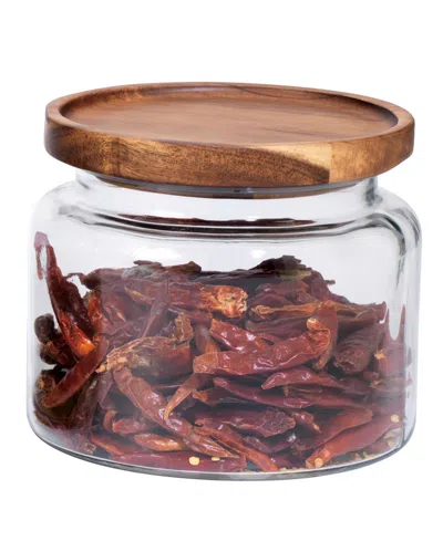 Anchor Hocking Glass 48-oz. Acacia-lid Montana Jar