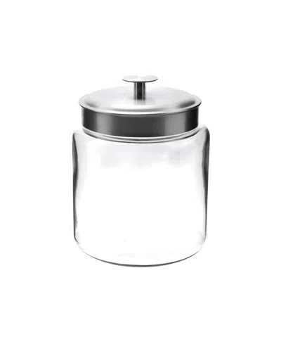 Anchor Hocking Glass 96-oz. Metal-lid Montana Jar In Clear,silver