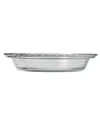 Anchor Hocking Oven Clear Glass Basics Deep Pie Plate In Silver