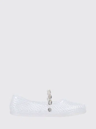 Ancient Greek Ballet Flat  Woman Color Transparent In White