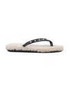 Ancient Greek Black Studs Slipper In Black