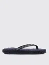 Ancient Greek Black Studs Slipper In Black
