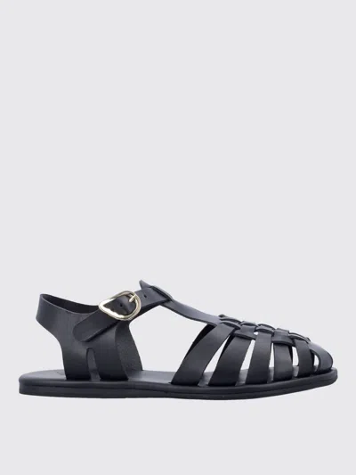 Ancient Greek Flat Shoes  Woman Colour Black