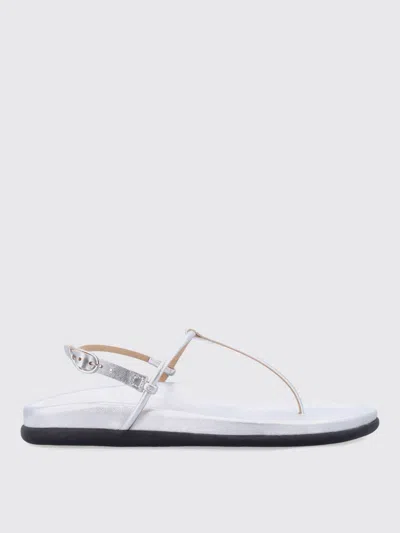 Ancient Greek Flat Shoes  Woman Colour Silver