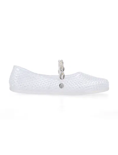 Ancient Greek Mini Ballerina Shell-embellished Summer Shoes In Multi