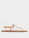 Ancient Greek Sandal Flat Sandals  Woman Color Beige In Beige