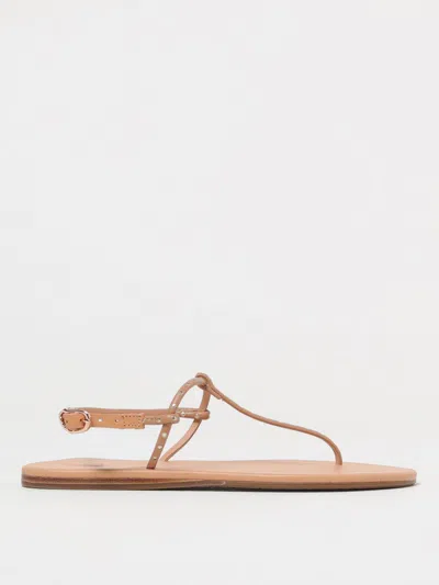 Ancient Greek Sandal Flat Sandals  Woman Color Beige