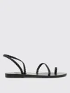 Ancient Greek Sandal Shoes  Woman Color Black