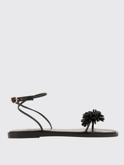 Ancient Greek Sandal Shoes  Woman Color Black
