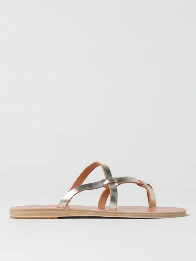 Ancient Greek Sandal Flat Sandals  Woman Color Gold