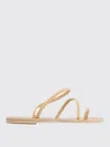 Ancient Greek Sandal Shoes  Woman Color Natural In Brown