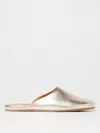 Ancient Greek Sandal Flat Shoes  Woman Color Gold In Gold