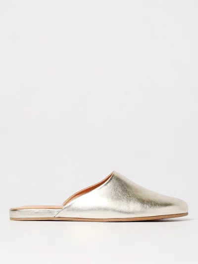 Ancient Greek Sandal Flat Shoes  Woman Color Gold