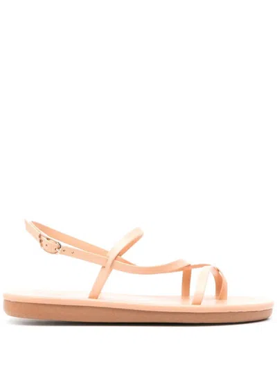 Ancient Greek Sandals Lito Leather Thong Sandals In Brown