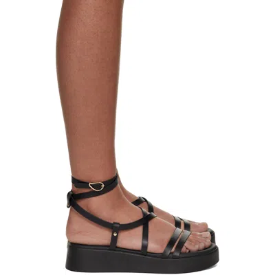 Ancient Greek Sandals 45mm Aristea Platform Open-toe Sandals In Black