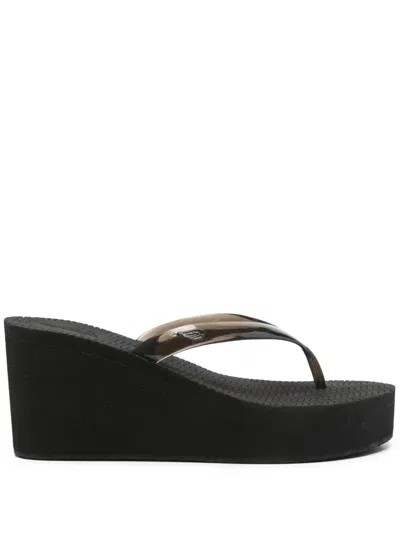 Ancient Greek Sandals 80mm Etheria Sandals In Black