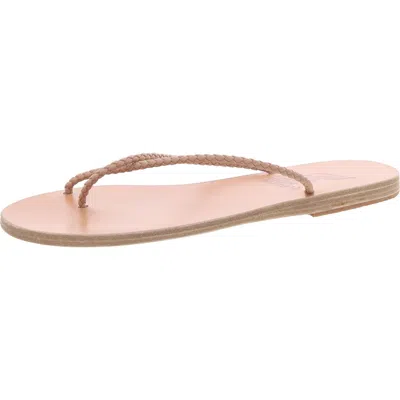 Ancient Greek Sandals Adrahti Womens Braided Faux Leather Flip-flops