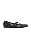 Ancient Greek Sandals Woman Ballet Flats Black Size 8 Cowhide In Black