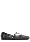 Ancient Greek Sandals Aerati Embellished Raffia Ballet Flats