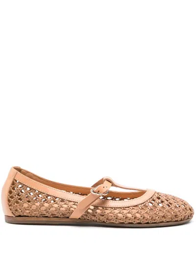 Ancient Greek Sandals Aerati Vachetta/net Shoes In Brown