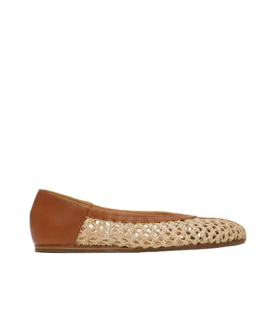 Ancient Greek Sandals Aeropi Ballet Shoes In Natural Color