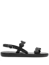 Ancient Greek Sandals Afro Strap-detail Sandals In Black