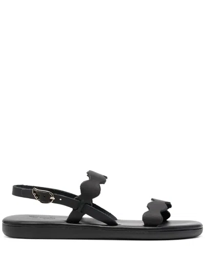 Ancient Greek Sandals Afro Strap-detail Sandals In Black