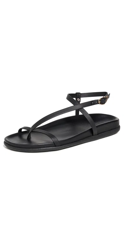 ANCIENT GREEK SANDALS AIMILIA SANDALS BLACK